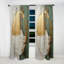 Peinture or et verte Fusion I - Rideau en velours moderne - obscurcissant - 1 panneau-107827092