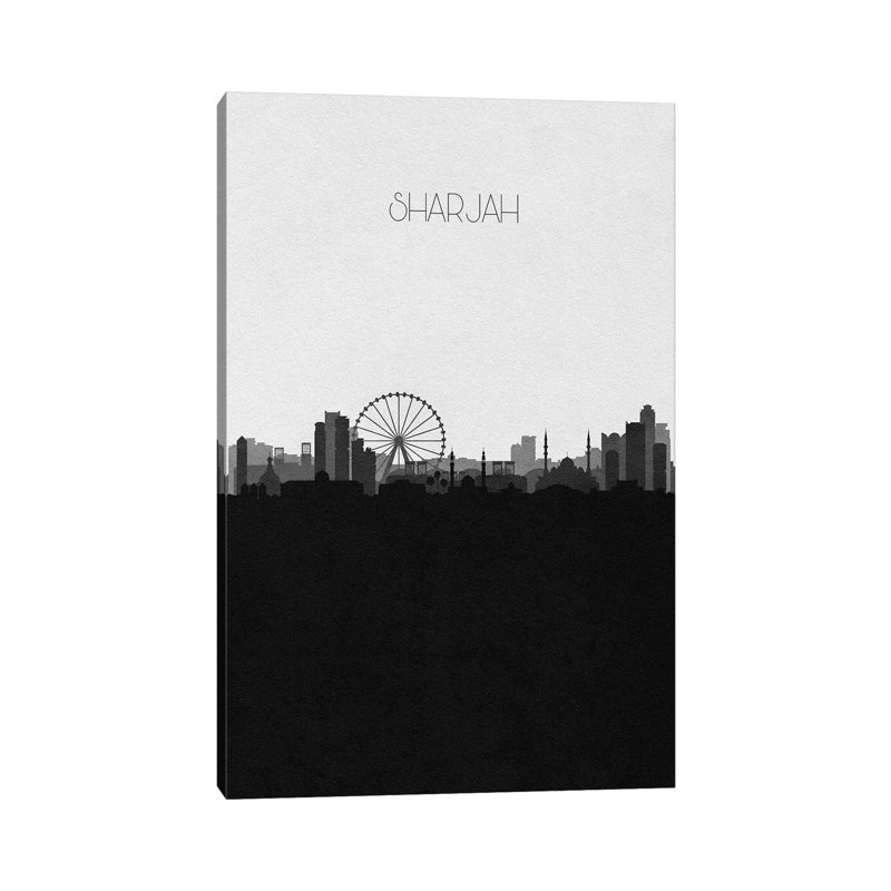 Sharjah, Uae City Skyline by Ayse Deniz Akerman - Wrapped Canvas Print, 101.6 cm H x 66.04 cm W
