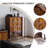29.33"Solid Wood Boxwood brown Sideboard