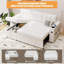 Canapé-lit en forme de L 84 po avec matelas coulissant, accoudoirs de rangement et ports USB - Lit modulaire peu encombrant pour petits espaces-1571836708