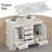 Linsay 48'' Double Sink Bathroom Vanity with Engineered Marble Quartz Top, Fully Assembled-1443507826
