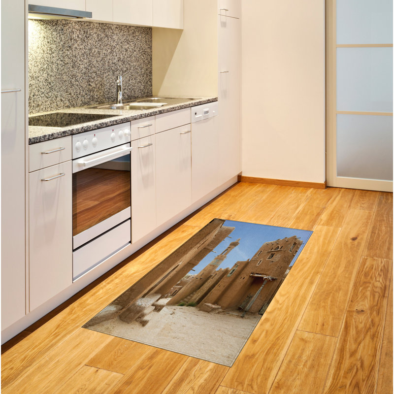 Desert High Density Long Fiber Poly Threads Decorative Area Rug Carpet, Rectangle 4' x 5'8"