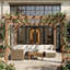 Outsunny 3x3 m Wooden Pergola Kit w/Triangle Supports-126044569