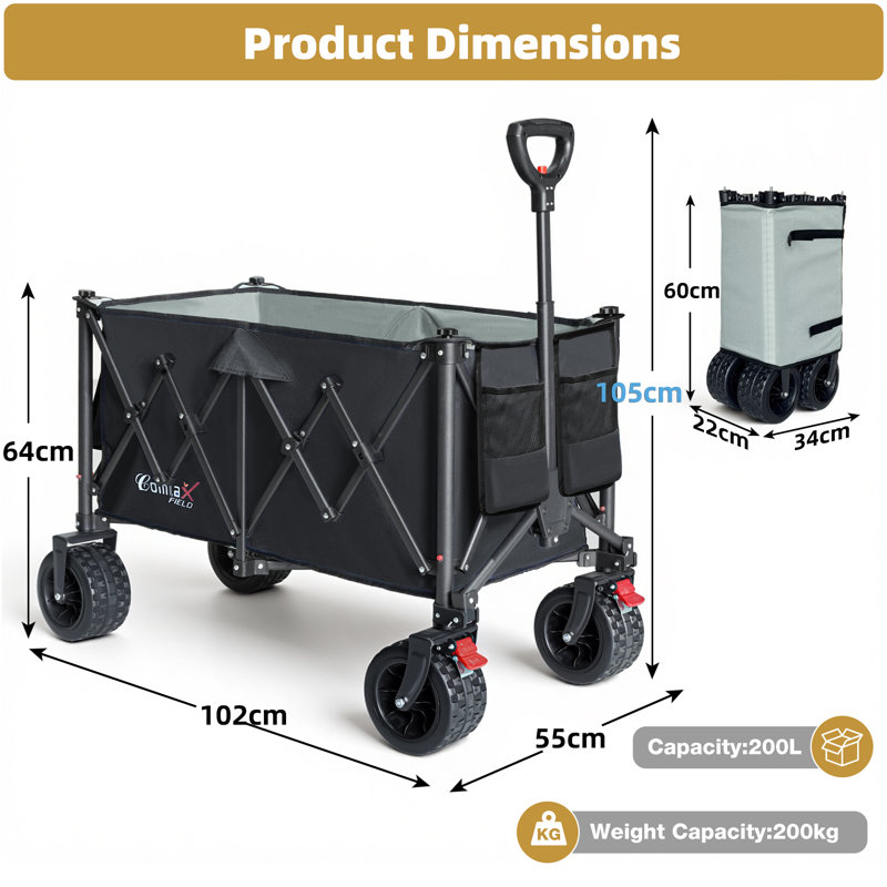 Garden Cart, Black