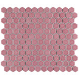 Tribeca 1" Hex Glossy 10-1/4 " x 11-7/8 " Porcelain Mosaic Floor and Wall Tile
