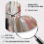 «Pink Gold Circle Complexity - Transitional Shapes», horloge murale asymétrique-414355955