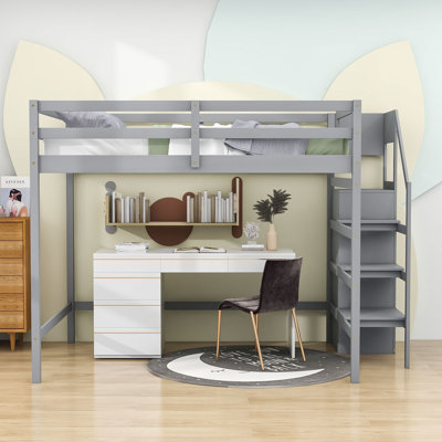 Faroug Kids Full Loft Bed