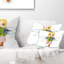 Coussin lombaire floral avec ailes