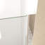 Porte de douche pliante de 33 à 32 po x 72 po, verre trempé de 1/4 po (6 mm), cadre en aluminium chromé, film antidéflagrant
