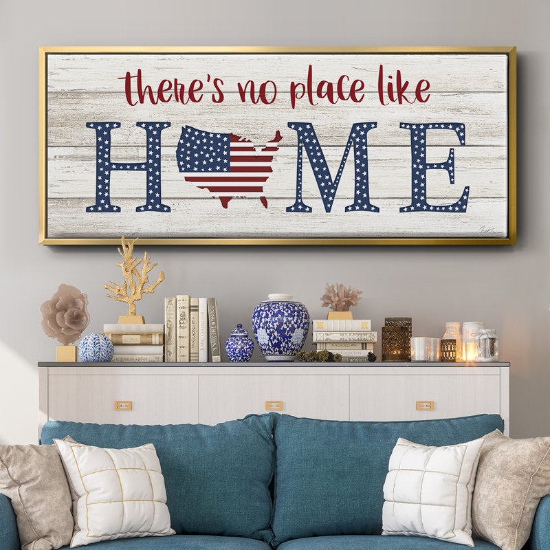 No Place Like Home- Framed Canvas