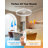  Lumary 20" Smart WiFi Ceiling Fan with Dual Lights, Flush Mount RGBAI Ceiling Fans, Modern LED Works with Alexa Google Assistant, Remote Control (White)-1431917823