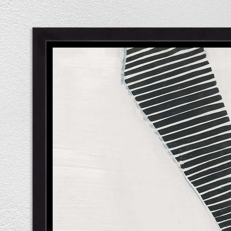 «Puzzled Shapes III» par Richard Ryder, peinture sur toile à cadre flottant
