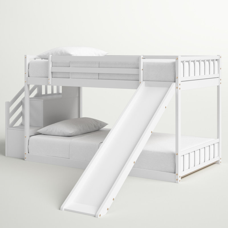 Ventura Kids Twin Over Twin Bunk Bed, White