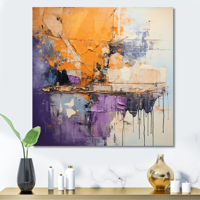 Collage Impressions V - reproduction sur toile tendue, Toile tendue, H 30 po x l 30 po x P 1 po