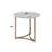 Contemporary Round End Table with Sintered Stone Top-1980177922