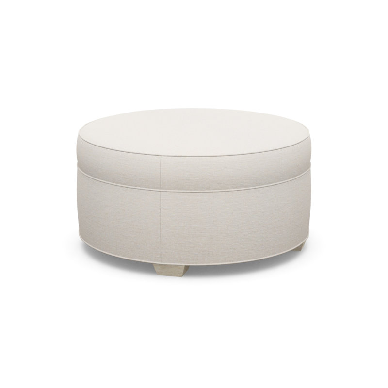 Round Ottoman, 9637-49, Sandstone