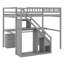 Lit mezzanine avec commode, bureau et bande lumineuse-1863483135