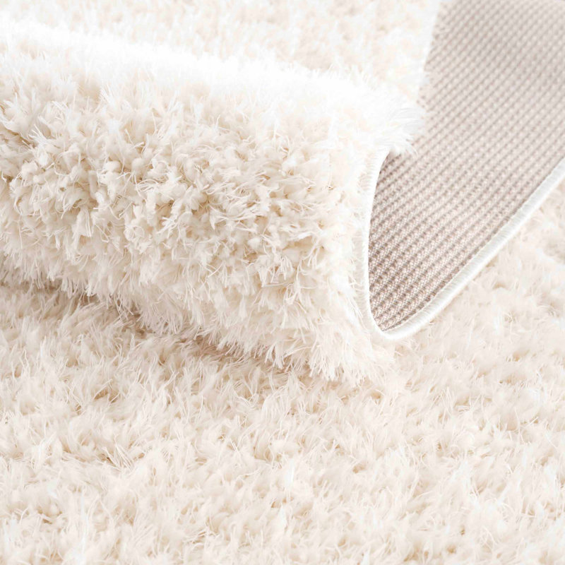 Tapis beige à poils longs Nereen, Rectangle 9 pi 3 po x 12 pi