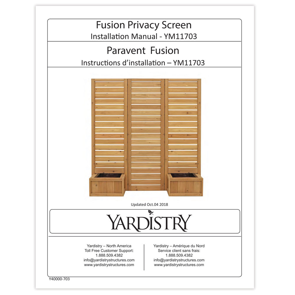 Yardistry Fusion Privacy Planter Screen & Reviews Wayfair Canada