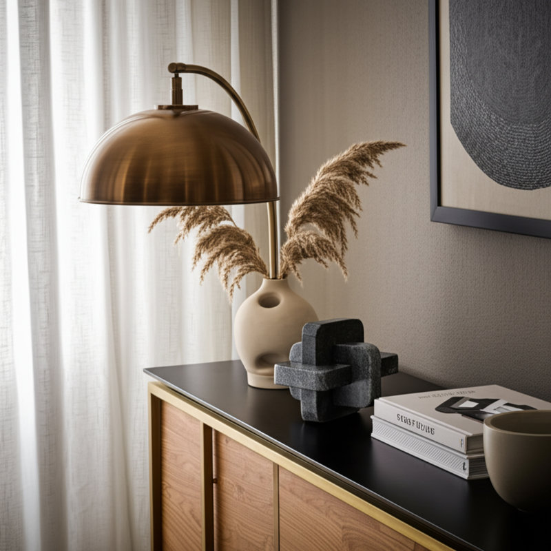 Objets décoratifs pour la décoration intérieure - Sculpture moderne en nœuds de marbre pour le décor de la cuisine et le style des tablettes - Statues abstraites et décorations pour le salon ou la table - 5 po, noir