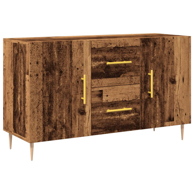 Margelene 100 Wide 2 Drawer, Old Wood