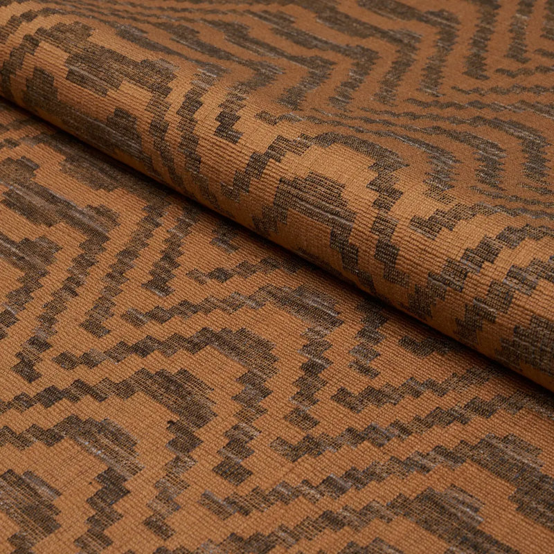 Tissu à chevrons étagés, Brun