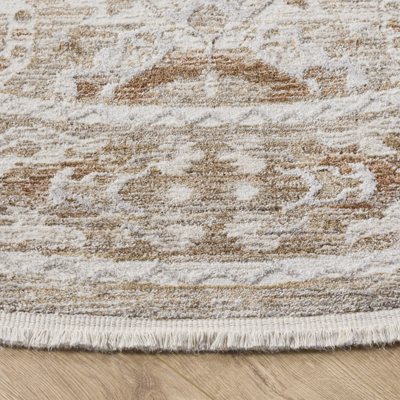 Kendal Performance Oriental Indoor Rug, Round 6'7"