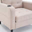 Ensemble de fauteuil rembourré avec repose-pieds et rembourrage capitonné, idéal pour le salon ou la chambre à coucher-1209601629