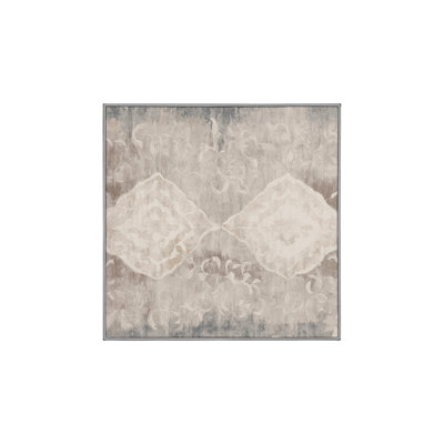 Machine Washable Gray Area Rug GSIX03590