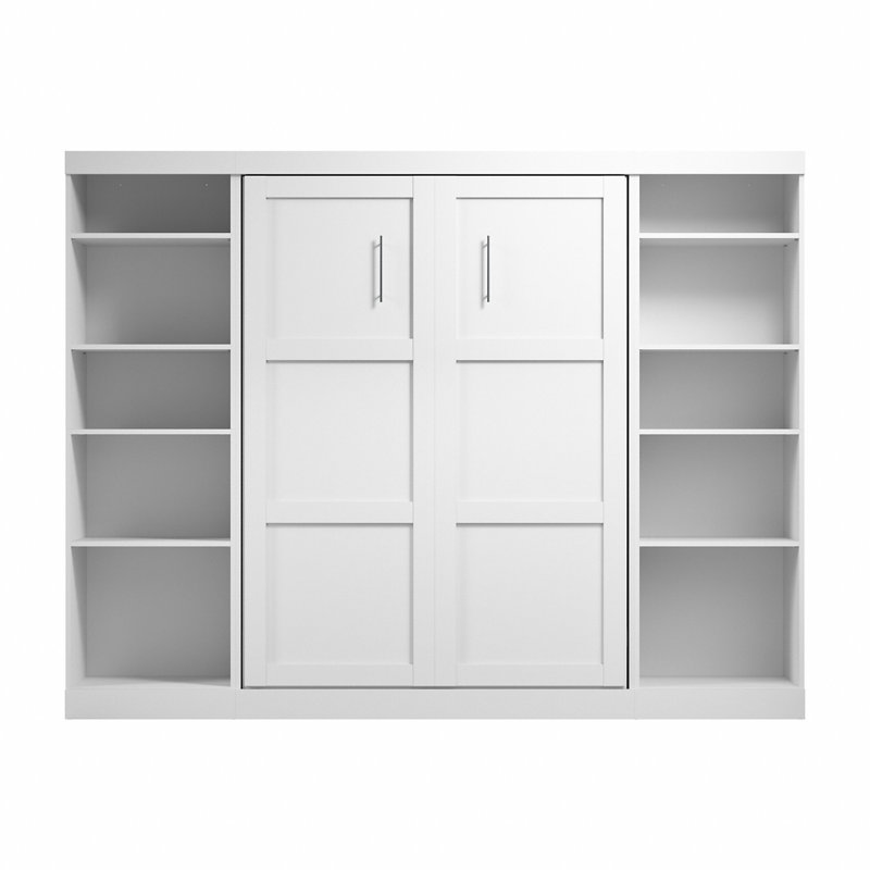 Lit escamotable Arlex, Blanc, Double