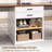 90.5" 2 Person Computer Desk, Long Office Desk With Storage Drawers-1273150995