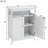 Bathroom Cabinet - White, Double Shutter Doors, , Painting, Ample Storage Area, Simple To Assemble Strong Finish,