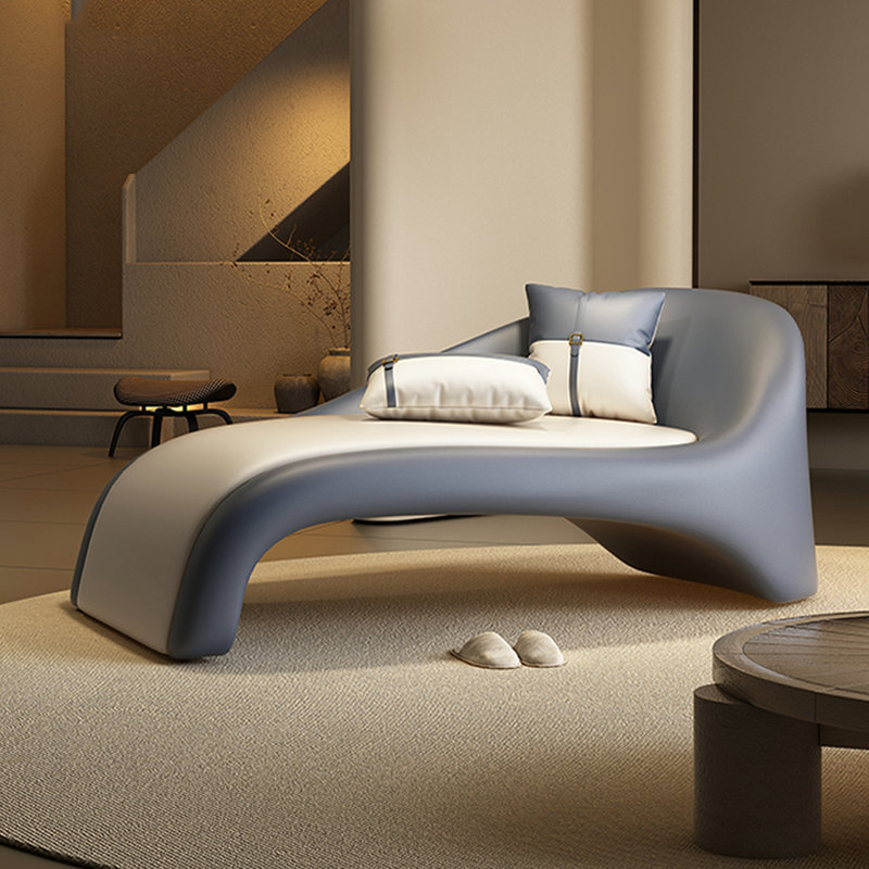 Méridiennes d'intérieur modernes Modern Home, Orienté à droite, Bleu, Beige