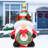 Christmas Inflatables 5 Ft Inflatable Gnome Holding Garland With Built-in Leds