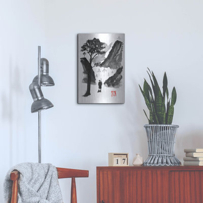 Red Barrel Studio® 'The Traveller 01' by Pechane, Metal Wall Art