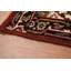 Tapis rouge à motif géométrique 3x21
