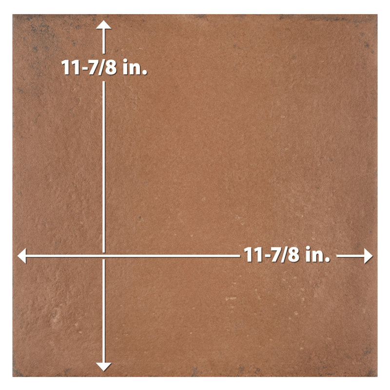 Amaia 12" x 12" Porcelain Terra Cotta  Look Floor And Wall Tile
