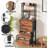 Nightstand with 4-Drawer LED Charging with 2 USB Ports & 2 Outlets, 2 Shelves, Adjustable Height for Bedroom-1427674199-1427674200