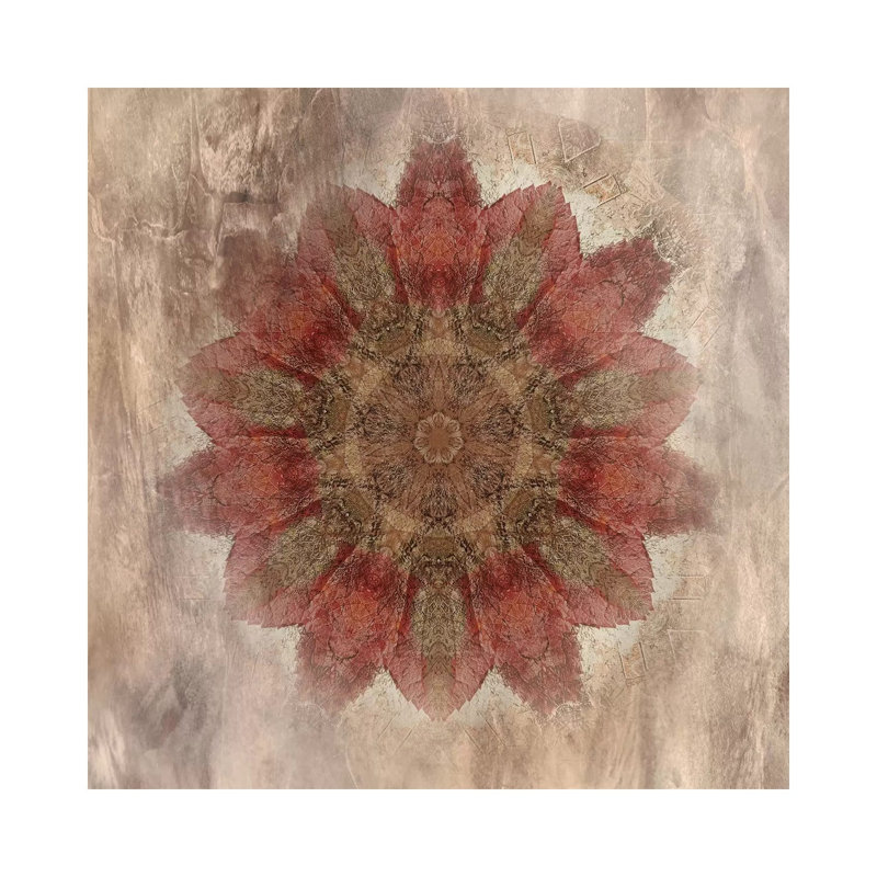 Autumn Kaleidoscope I by Irene Weisz - Wrapped Canvas Painting, 30.48 cm H x 30.48 cm W