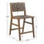 Oslo Faux Leather Woven Counter Stool 24"H