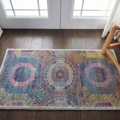 Bungalow Rose Geometric Indoor Rug
