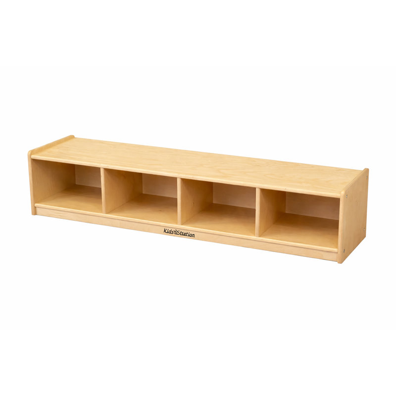 Banc de lecture brun avec rangement