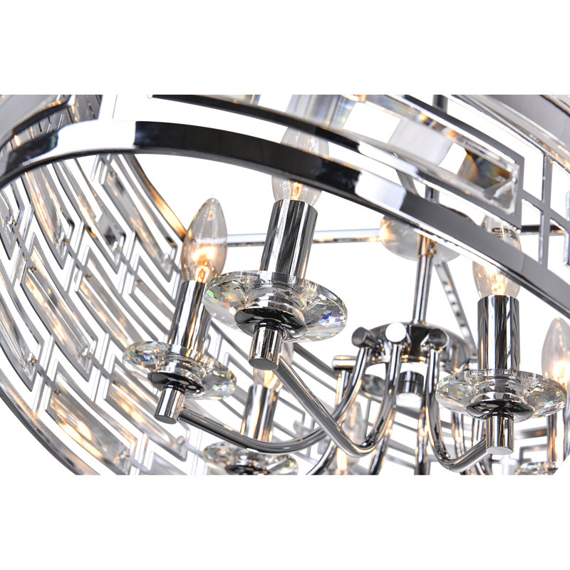 Lustre tambour 8 lumières unique Seales