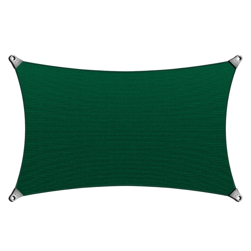 Voile d'ombrage rectangulaire renforcé, Vert, 8 pi x 12 pi