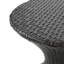 Table d'appoint durable en osier de style sablier pour l'extérieur, parfaite pour rehausser le style et la fonctionnalité des espaces de jardin et de patio.