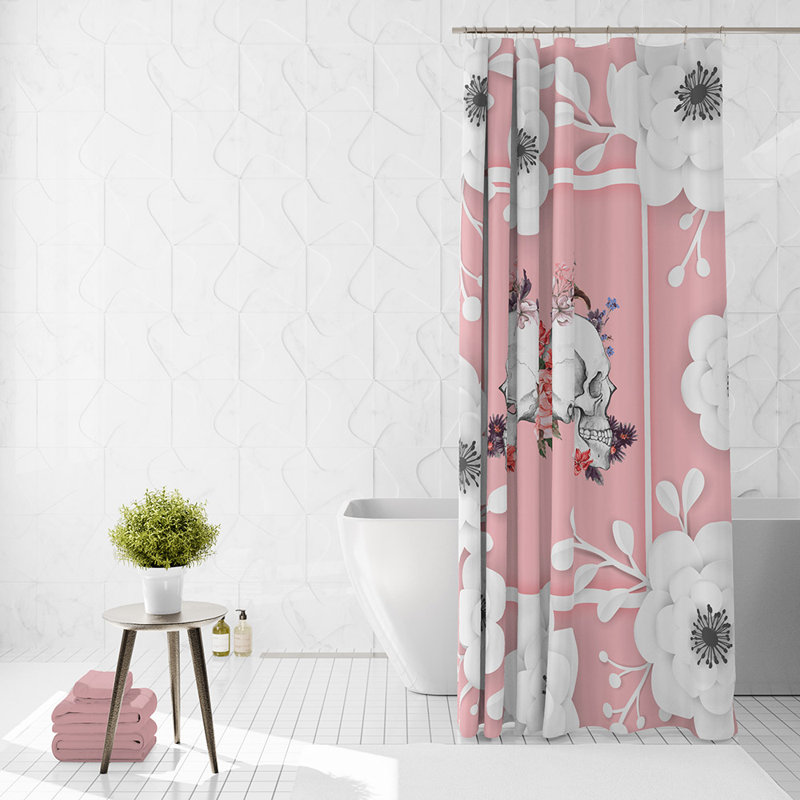 Abstract Shower Curtain, 83" H x 70" W