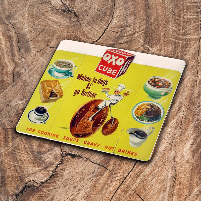 Handmade Food & Beverage Wall Decor on Metal, 20cm H x 25cm W
