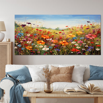 Fleurs colorées colorées Meadow Blooms I - décoration murale fleurs sauvages