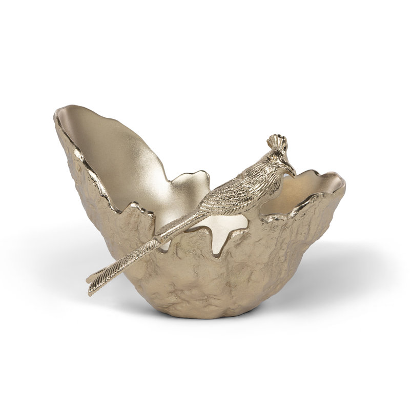 Crested Bird Bowl, Large, Medium