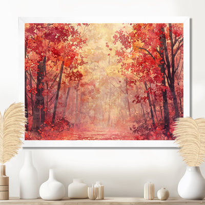 «Autumn’S Serenade Of Forest», art mural paysage d'automne